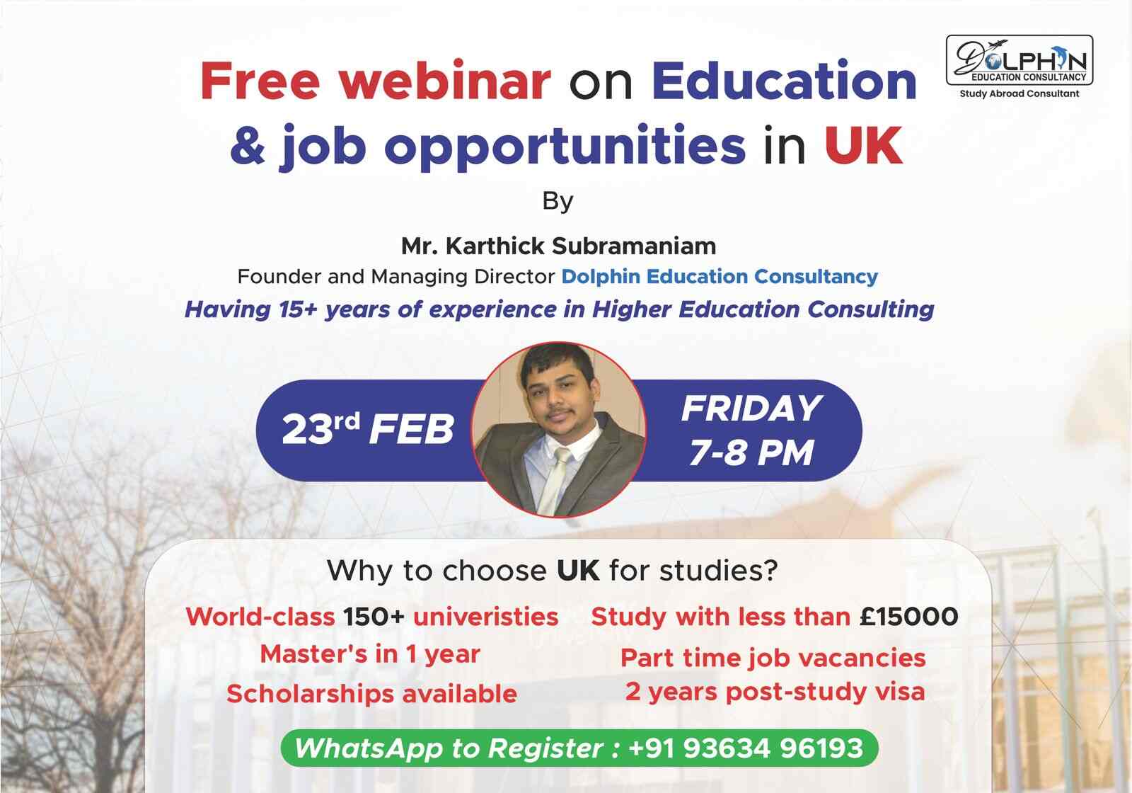 Free Webniar For UK Study