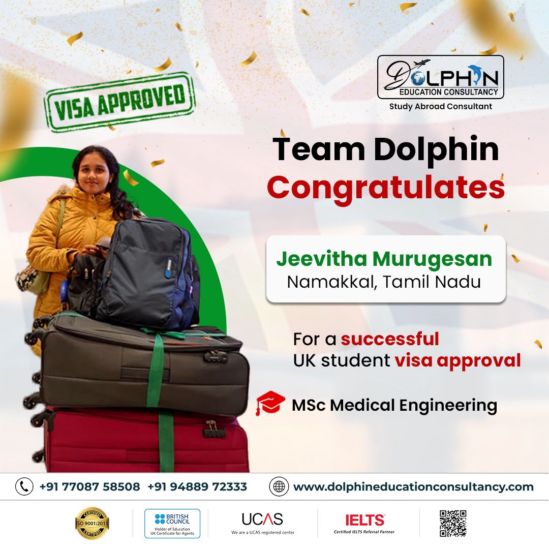 Congratulations, Jeevitha Murugesan on getting your UK student visa! 